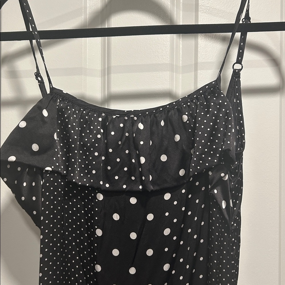 Else lingerie black and white polka dot chemise - Picture 2 of 6